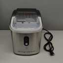 Frigidaire Portable Countertop Ice Maker, Stainless Steel, 26 lbs per Day, Self-Cleaning, Digital LED Control, 2.1 Qt Tank