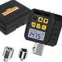 TAGVIT 1/2” Drive Digital Torque Adapter, 7.38147.5 Ftlb/10200 Nm Digital Torque Wrench Converter with 3/8" and 1/4" Adapters for Bicycle Motorcycle Car Repair
