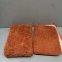 MIULEE Rust Bathroom Rugs Set 2 Piece, Soft Absorbent Microfiber Bath Mat Set, Non Slip Quick Dry Machine Washable Plush Shaggy Bath Rugs for Bathroom Floor, Tub and Shower, 20"x30"+16"x24", Rust 