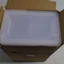 12 Pack Extra Large Pencil Box with Removable Divider, Thickened Pencil Case Bulk, Clear Crayon Marker Organizer Stackable Plastic Small Storage Containers for Pen Craft School Supplies(Grey)