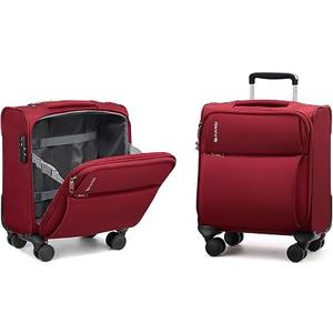 Hanke Underseat Carry On Luggage with Wheels, Small Suitcase, Rolling Bag