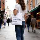 Canvas Tote Bag for Women, 100% Cotton Aesthetic Shoulder Bag with Inner Pocket & Magnetic Snap