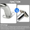 YOXUFA Mini Bike Exhaust Pipe Muffler Replacement for Predator 212 224cc 196cc Coleman CT200U BT200X CT200U-EX 6.5hp Baja Warrior Massimo MB200 GX160 Engine Go Kart Parts with Heat Shield Tape