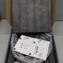 Bathroom Faucet 3 Hole, 8 Inch Widespread Bathroom Sink Faucets, 2 Handle Bathroom Faucets for Sink, Modern Rv Lavatory Vanity Faucet with Pop Up Drain and Supply Hoses, Brushed Nickel