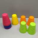 Domensi 12 Pack Tiki Plastic Cups Bulk 10oz Hawaiian Cups Hard Plastic Material Tiki Statue Drinking Cup for Summer Luau Party Drinkware Supplies