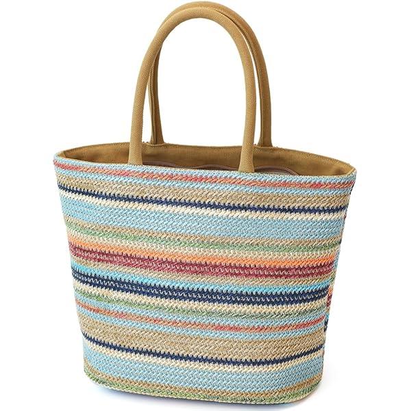 Handmade Straw Tote Bag for Women
