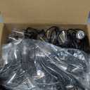 200FT Outdoor Lights for Patio  Dimmable String Lights for Outside with Remote  LED Hanging Lihgts Waterproof Shatterproof ST38 Edison Bulbs for Backyard Cafe Bistro Porch Christmas Party (Black Plug in (Not Solar))