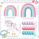 Pony Unicorn Cake Decoration Unicorn Cake Topper Pony Rainbow Cake Topper Unicorn Party Favors Birthday Cake Decoration for Girl