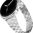 Stainless Steel Bands Compatible with Samsung Galaxy Watch 8 40mm/44mm Classic 46mm Women Slim Metal Replacement Wristbands
