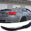 Rear Spoiler for BMW 3 Series E92 Coupe M3 2007-2013 Accessories | (for 328i/ 328xi/ 335i/ 335is/ 335xi/ M3), Glossy Black, Duckbill style, Aggressive Look, Exterior Upgrade, Tape intall