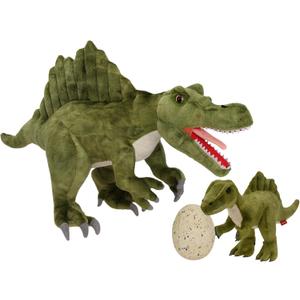 21'' Mommy Dinosaur Stuffed With Baby Egg Plush Toys, Plushies for Kids Christmas Birthday Gift (Spinosaurus Family)