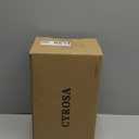 Cyrosa 3.5 Quart Stainless Steel Saucepan with Strainer Lid, Sauce Pot Sauce Pan for Stove Top, Two Side Spouts for Easy Pour, Dishwasher Safe