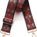 S-Jacorry Purse Strap Replacement Crossbody Wide Shoulder Strap Adjustable Canvas Straps Handbag Strap Replacement Belts (Gold Buckle-1371)