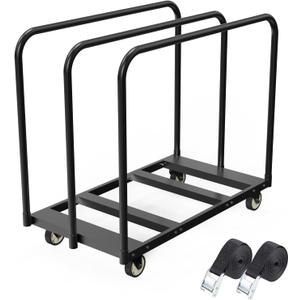 24In Width Folding Table Cart,3 Pole for Separating Area,6 Table Capacity