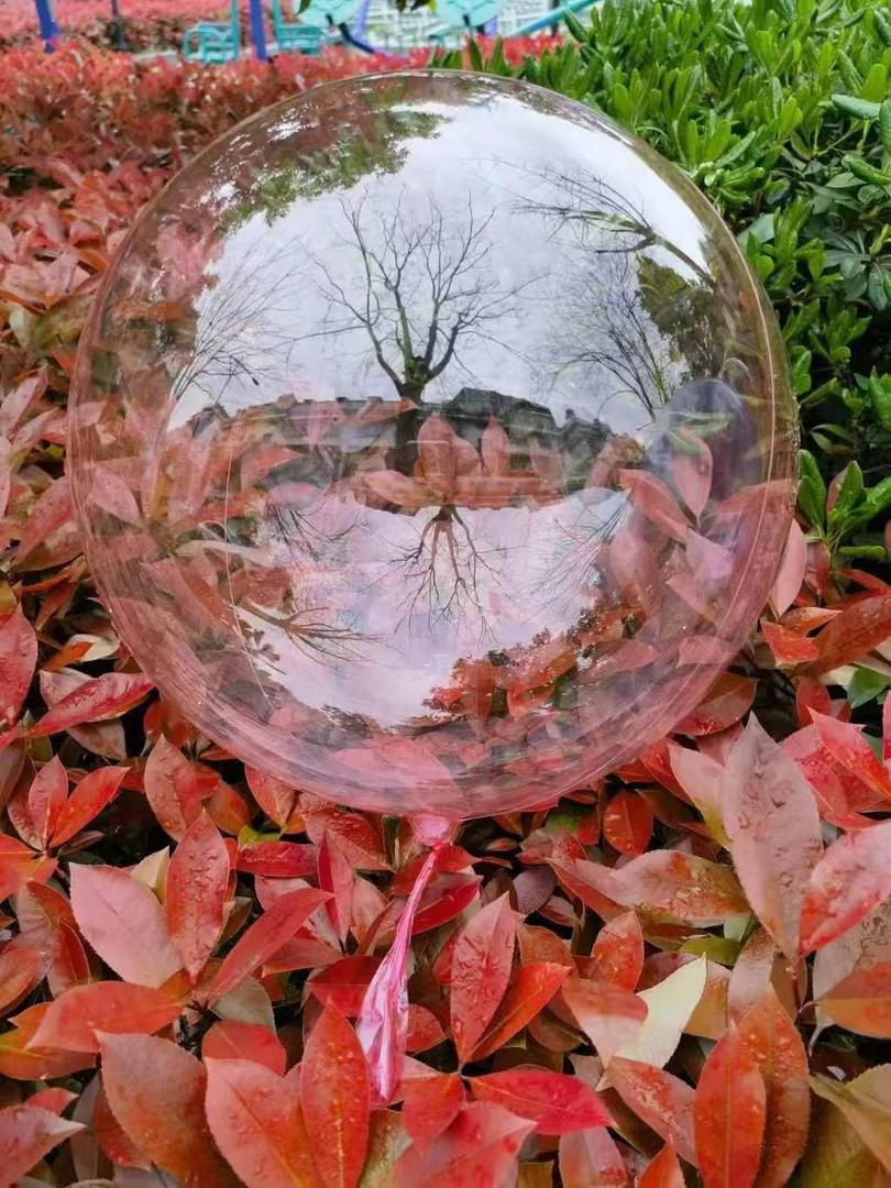 24 Inch Pink Bobo Balloons, 20PCS Bubble pink transparent Balloons Helium Style Large Transparent Balloon for LED Light Up Balloon Birthdays Anniversary Weddings Baby Showers Party Decorations