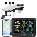 Sainlogic Smart WiFi Weather Stations Wireless Indoor Outdoor SA68 Plus,24/7 AI Weather Forecast by Weatherseed®,APP/Email Alert,Home Weather Station with Rain Gauge,2-Year Data Storage(Only 2.4G)