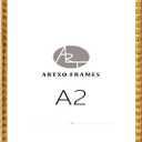 A2 Rich Coffee Brown Wooden Picture Frame Without mat - Shatter-Resistant Acrylic Glass, Dual Hanging Hooks for Wall Display - Versatile Horizontal/Vertical Orientation, Home & Office Decor (18"x24", Gold33)