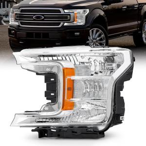 JFN Headlight Assembly Compatible with 2018-2020 Ford F-150 (Left Side) (Driver Side (Left))