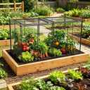 Crop Cage, 45"23"24" Garden Cage to Keep Animals Out, Chicken Wire Cloche, Heavy-Duty Plant Protector for Raised Garden Bed, Protect Vegetables from Rabbits Squirrels