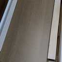 ChooChoo Farmhouse End Table for Small Spaces, Narrow Side End Table with Storage Shelf, Rustic A-Design Nightstand Sofa Table for Living Room, Bedroom (White & Brown)