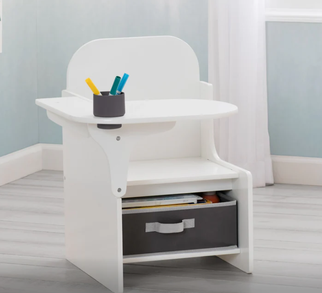 Delta Children MySize Chair Desk, White