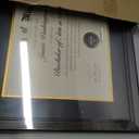 15x18 Diploma Frames 11x14 with Black Mat - Walnut Wood Finish | Shatter-Resistant Glass | for Wall Mounting | Gift for Graduations & Professional Certificate (1 Pack)