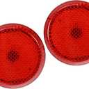 Rear Bumper Reflector Fog Brake Tail Light 81910-02040 8191002040 Red LED for Toyota Corolla 2009-2010 Plastic Red Lens (Set of 2) Replacement