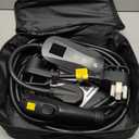 Grasside Carbon Fiber Level 2 EV Charger, 24A Adjustable Current/Timer/Smart Display, NEMA 1430 Dryer Outlet & 1450 Plug, 21FT EV Charging Cable, J1772 Connector for SEA J1772 EVs/PHEVs