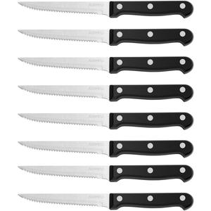 Steak Knives Set of 8, Serrated Steak Knife Sets, Triple Rivet Steak Knife, Stainless Steel Steak Knife, Professional Dinner Knives, Sharp Knifes for Home and Restaurant