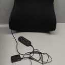 Lumbar Support Pillow for Office Chair, Heated Back Support Pillow with Vibration, Back Massage for Pain Relief, at Home Office Car Sofa, 3 Heating Levels & 4 Motors & 3 Intensities, Gifts