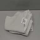 Cozy Earth Waffle Washcloths - 60% Cotton 40% Viscose from Bamboo Washcloths 13 x 13 Inches - Soft & Absorbent Terry, Reversible Mini Textured Waffle & Weave Pattern - 4 Pack (Light Grey)