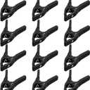 Heavy Duty Metal Spring Clamps: 12-Piece for Woodworking Spring Clamps 6-inch Tarp Clips Spring Clips Metal Clamp Large Heavy Duty Clamps for Pool Cover Backdrop Stand Clamps