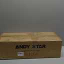 ANDY STAR Bathroom Light Fixtures Over Mirror, 4-Light Brushed Nickel Vanity Lights for Bathroom, 27.8 Inch Vintage Wall Sconce with Milk White Bell Glass Shades, Rustproof Silver Finish, E26 Base