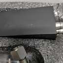 Waterfall Bathroom Faucet 1 Hole, Single Hole Bathroom Faucet, Single Handle Vanity Sink Faucet with Deck Plate, Pop-up Drain & Supply Lines, Matte Black