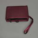 Passport Holder Wallet Bag with AirTag Holder, 11 Card Slots and Passport Solt Cash Solt Photo Solt Zipper Pocket, RFID Blocking Wristlet Strap