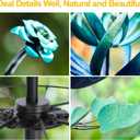 LimeHill Wind Spinner for Yard and Garden - Large Metal Wind spinners for Outdoor Decorations (Blue Lotus (24 X 84 Inches))
