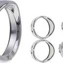 Visor Style 7 inch Headlight Trim Ring 4 1/2" Fog Light Trim Ring Turn Signal Trim Ring Set Fit for Harley Softail Touring
