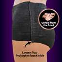 Always Discreet Boutique Incontinence and Postpartum Underwear for Women, Maximum Protection, Small/Medium, Black, 12 Count