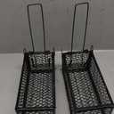 Qualirey 2 Pcs Humane Rat Trap Chipmunk Rodent Mouse Squirrel Trap Small Live Animal Mouse Voles Hamsters Live Cage Rat Mouse Cage for Mice Easy to Catch and Release (Black)