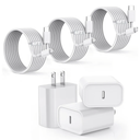 Apple MFi Certified】Fast Charger iPhone,Fast i Phone Charging Cord 3Pack iPhone Charger Fast Charging Plug Block 6FT USB C to Lightning Cable for iPhone 14/14 Pro Max/Plus/13 Mini/12/11/XR/XS,AirPods