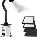 150W110V Smoking Instrument Smoke Absorber With Activated Carbon Filter Sponge Cutting Solder Fume Extractor