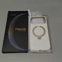 TORRAS Q3 Silicone for iPhone 17 Pro Max Case Stand, Fit for MagSafe, Liquid Silicone Soft Cozy Grip, 360 Spin Magnetic Stand, Camera Control, Protective for iPhone 17 Pro Max Phone Case, Ivory Gold