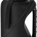 Half Gallon Water Bottle with 2-In-1 Straw LidDishwasher SafeEasy CleanBPA-FreeDurable Solid No-Slip Handle for GymWork and Outdoor Sport, 74oz, Black