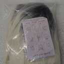 RightOn Blonde Wig Short Straight Ombre Blonde Bob Wig for Halloween Cosplay Party Hairnet Included