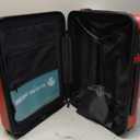 Take OFF Luggage 3.0 - Personal Item, 18x14x8 Inches, Underseat Suitcase with Removable Wheels, Hard Shell Luggage, Small Carry On Overnight Weekender, Airport & Travel Essentials, TSA Approved, Red
