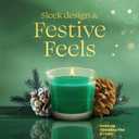 Glade 1-Wick Scented Candle Jar, Balsam & Spruce, Air Freshener Infused with Essential Oils, 4.08 Oz, 2 Count