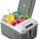Alpicool 12 Volt Refrigerator 12V Car Fridge 10 Quart Small Car Refrigerator Portable Fridge 12/24V DC 110~240 Volt AC for Truck RV Camper SUV Portable Freezer Electric Cooler for Camping (-4-68)