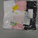 Grip Pilates Socks for Women, Yoga Slouch Socks with Grip for Barre Workout Hospital Long Scrunch Slipper Socks (White+black+pink)