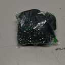 OYOANGLE Women's Plus Size Rhinestone Spiky Contrast Mesh Bras Wireless Cut Out Bedazzled Everyday Bralettes (XX-Large Plus, Black)