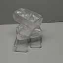 primebox Plastic Clear Drawer Organizers. Bathroom, Kitchen, Bedroom, Nail Polish, Office Organizer Bins, Storage Trays. Heavy Duty, Stackable. 6" x 3" x 2" Set of 6